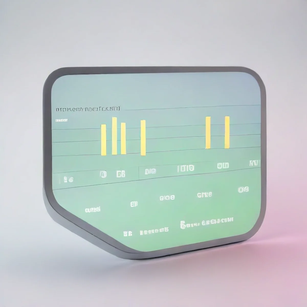 Abstract digital data visualization representing economic indicators