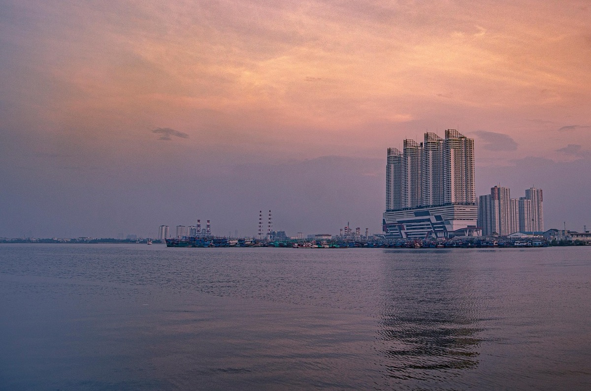 Jakarta skyline at night