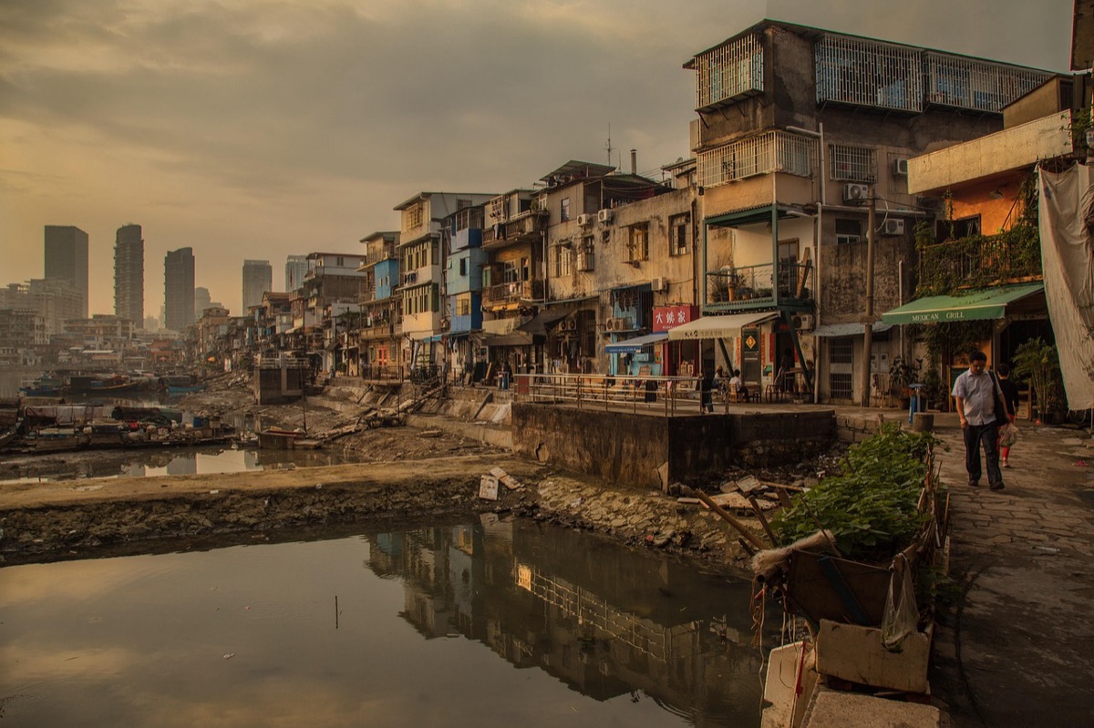 インドネシアの都市貧民街